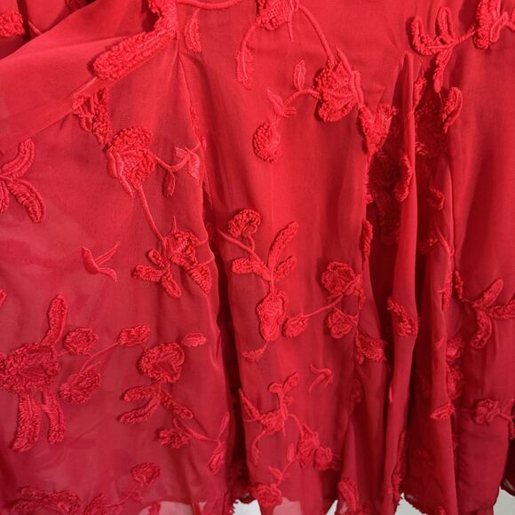 New Anthropologie x Mare Mare Amal Textured 3D Floral Fauna Y2K 90s Vegan Hips - Picture 5 of 6